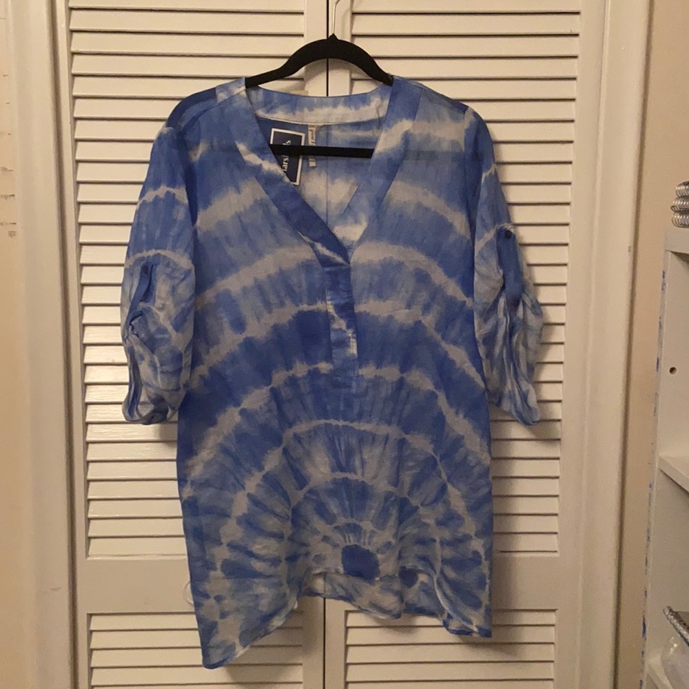 Shy blue shirt